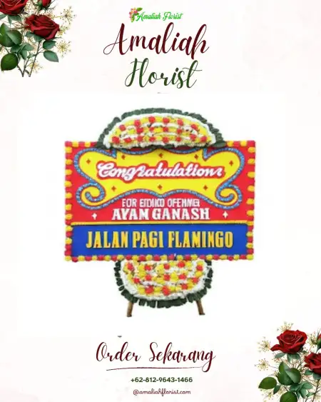 Sewa Papan Bunga Demung